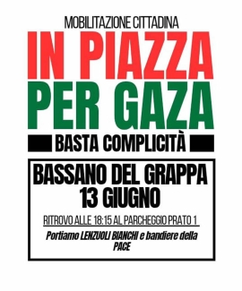 "In Piazza per Gaza" - 13 giugno 2025