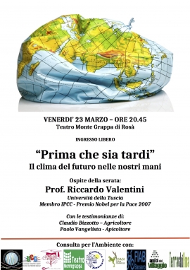 "Prima che sia tardi" - 23 marzo 2018